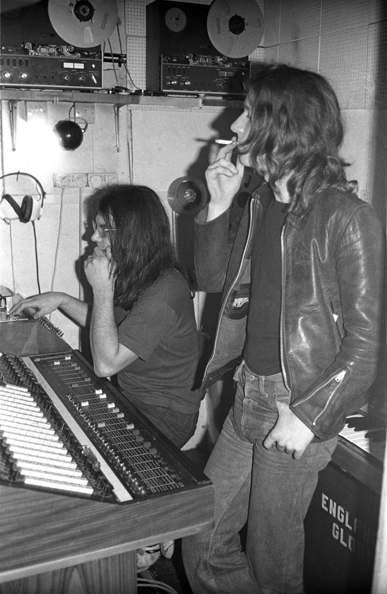 Pathway Studios in Hackney in January 1976 at a Squeeze recording session