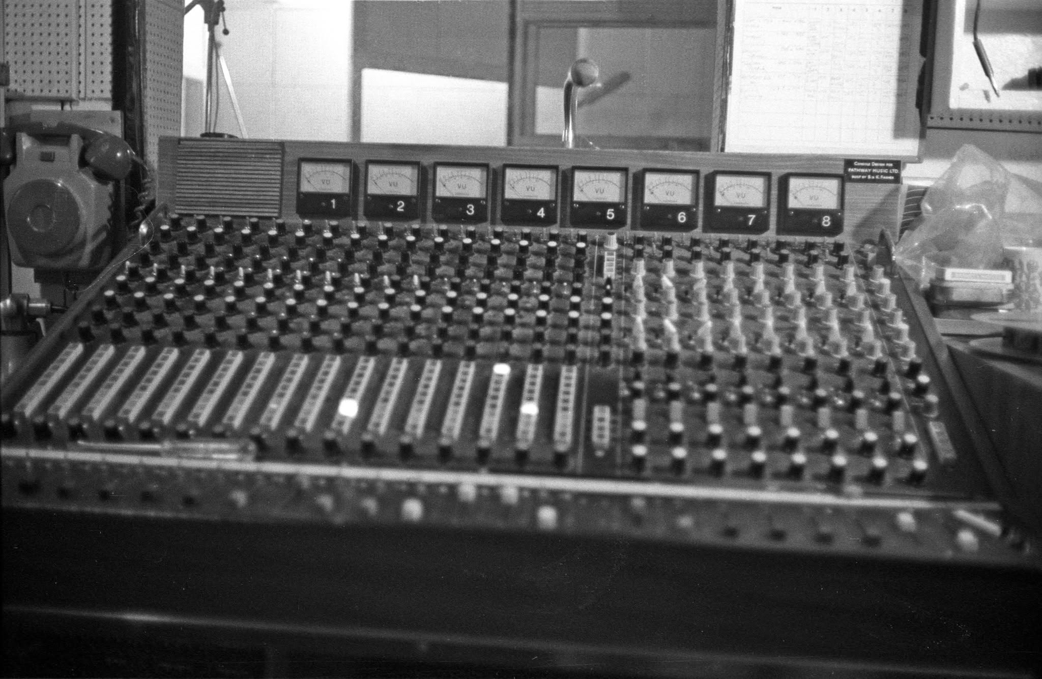 Pathway Studios in Hackney in January 1976 at a Squeeze recording session