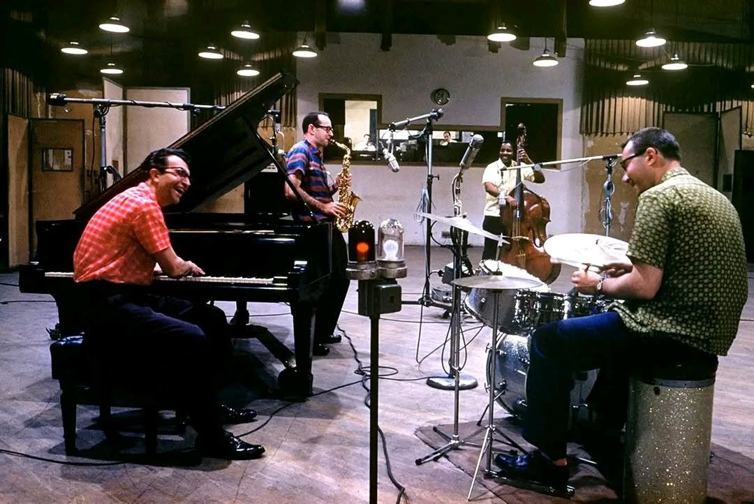 The Dave Brubeck Quartet at Columbia's 30th Street Studios in 1959