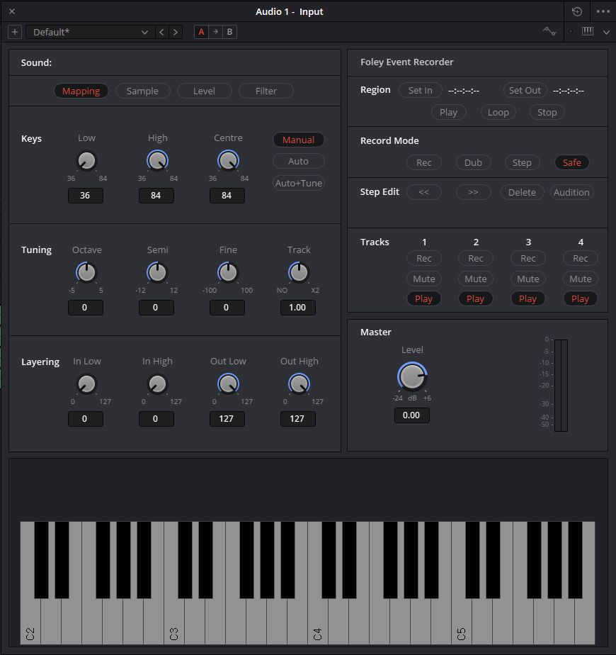 DaVinci Resolve - Foley Sampler DaVinci Resolve - Foley Sampler
