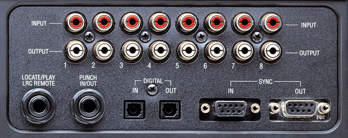 Alesis XT rear panel Alesis XT rear panel