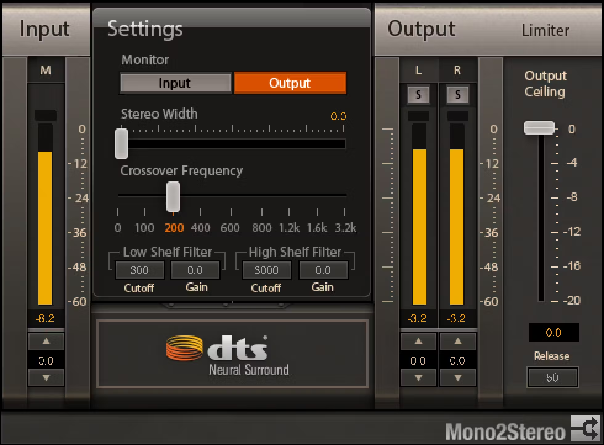 DTS Neural™ Mono2Stereo DTS Neural™ Mono2Stereo