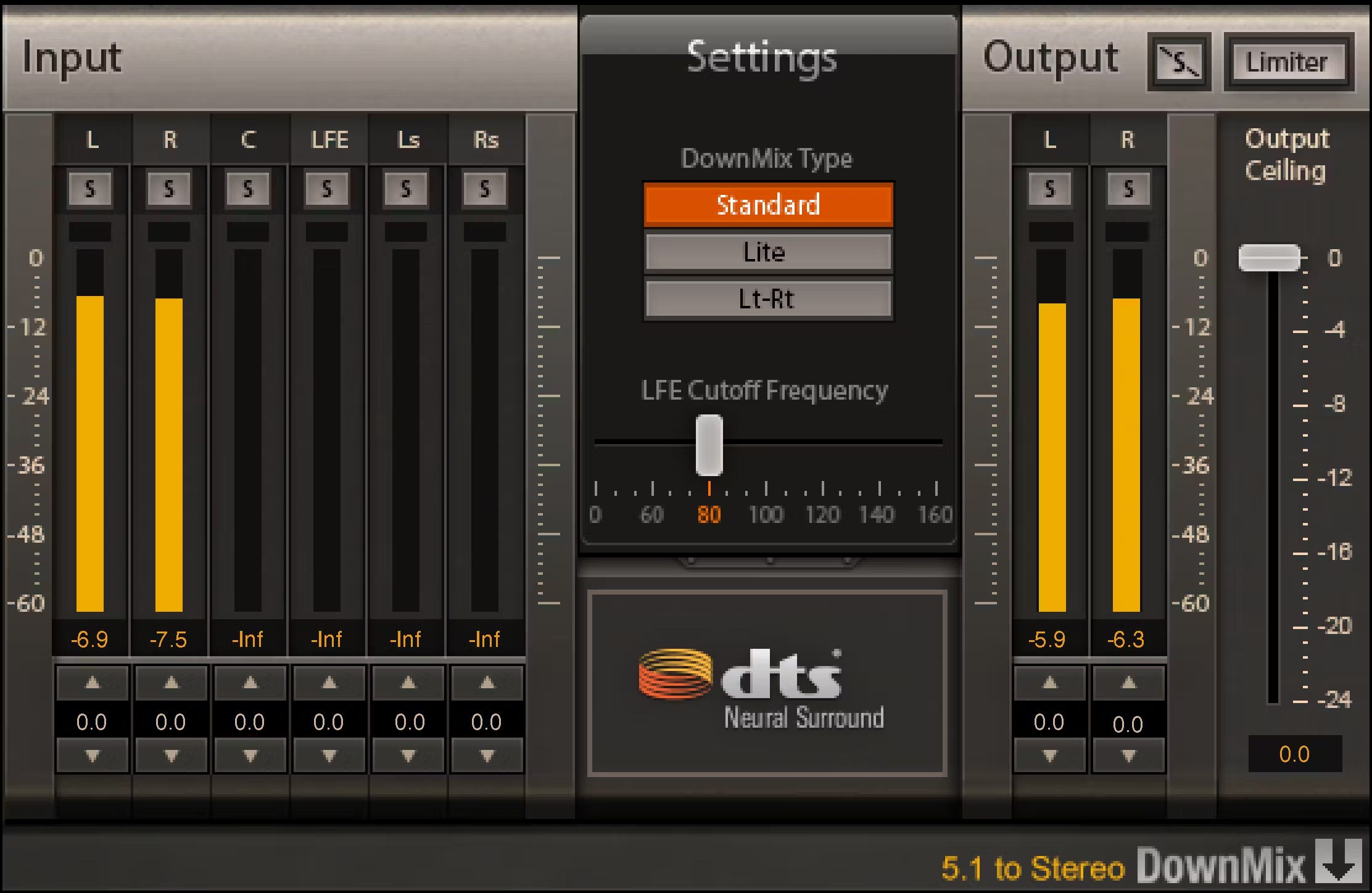 DTS Neural™ Surround DownMix DTS Neural™ Surround DownMix