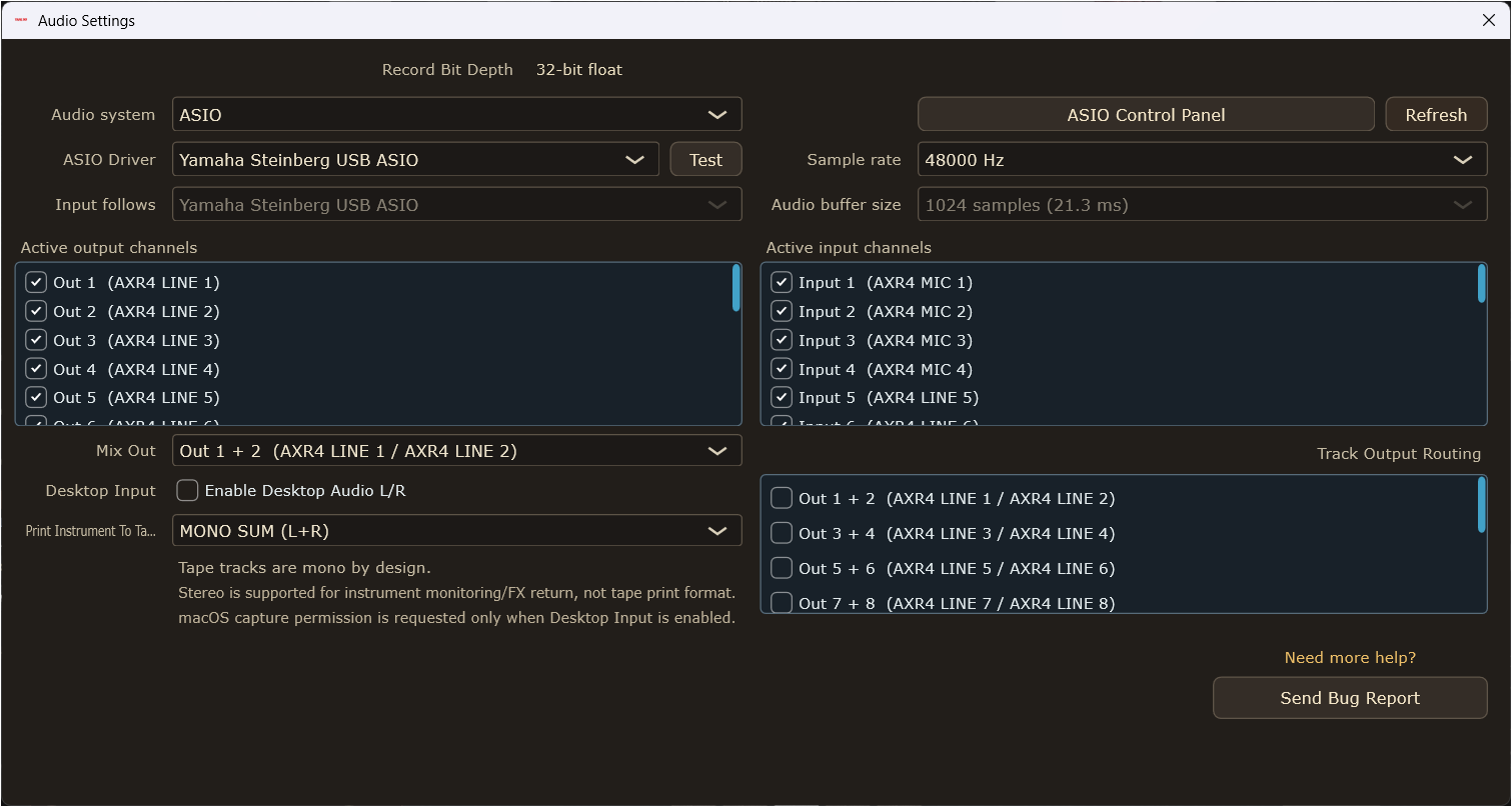 Audio I/O Audio I/O